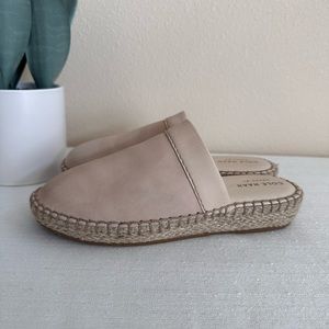 Cole Haan Ground. 0S Beige Leather Espadrille Mules Women’s 5B(M)